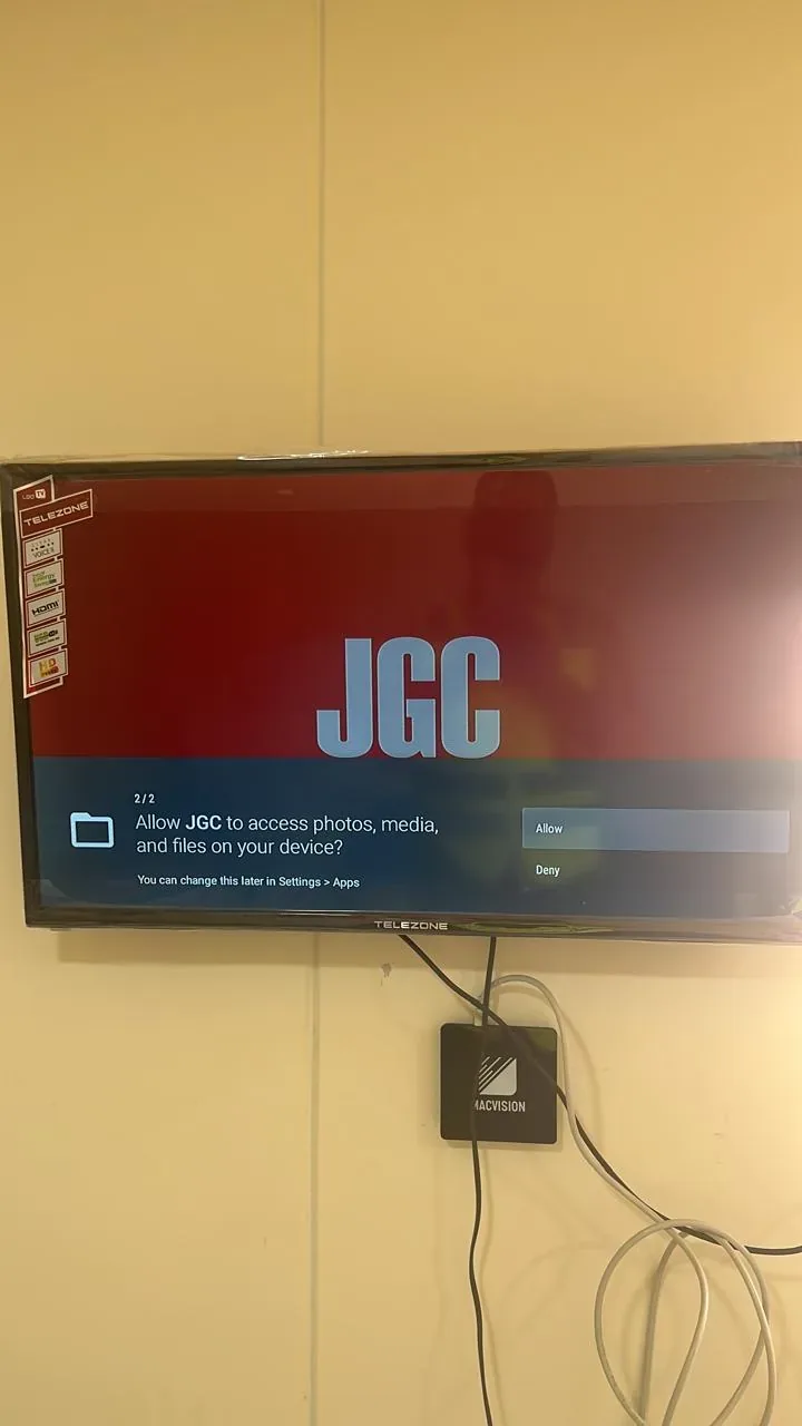 مرجع بصري لتخطيط منشآت الرياض يعرض تفعيل التلفزيون وإعداد نظام JGC
